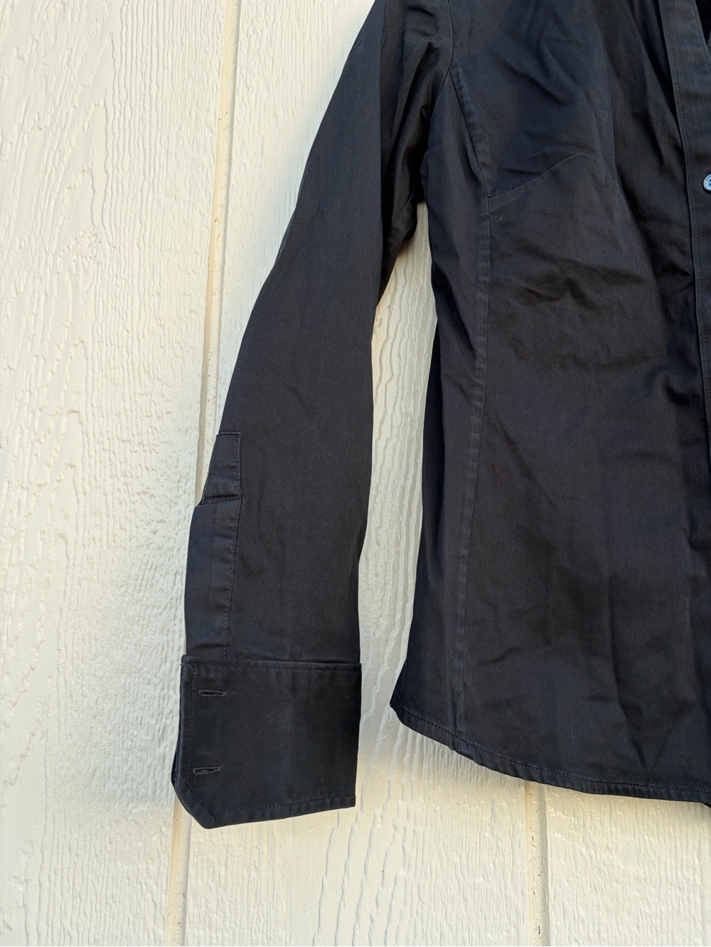 Banana Republic Black Button-Down Dress Shirt Women’s Size S - Picture 5 of 16